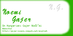 noemi gajer business card